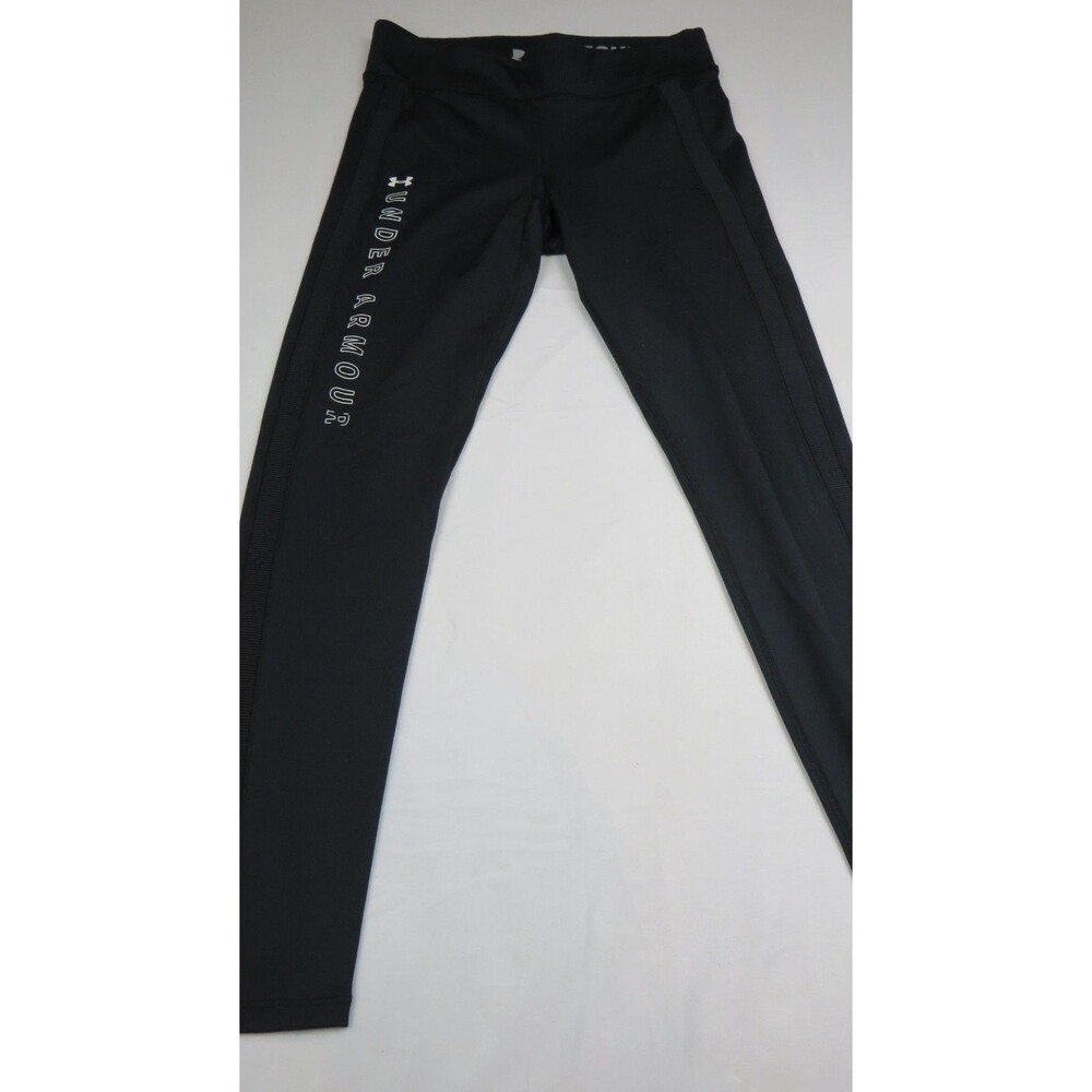 Under Armour Womens Black Compression Legging Hidden Pocket Capri Small